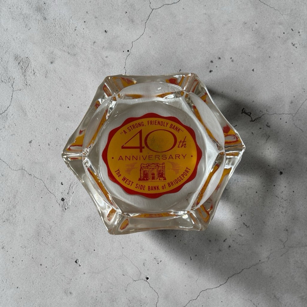 Vintage The West Side Bank Of Bridgeport Ashtray